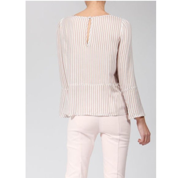 Blouse by Patrizia Pepe striped Straight cut Crew - Picture 3 of 10